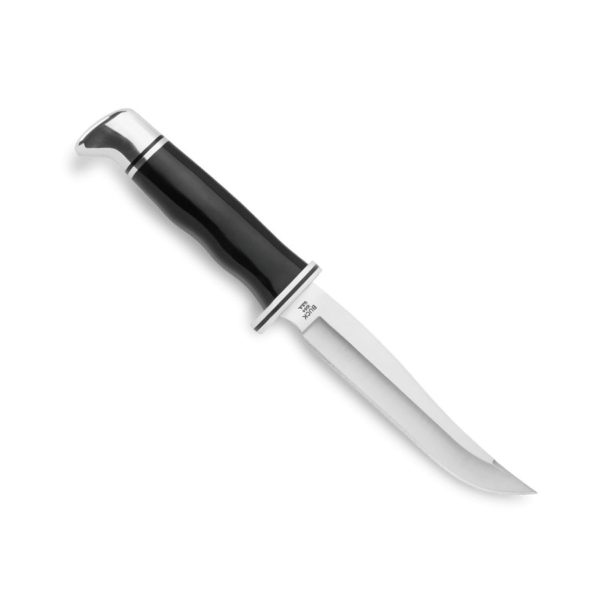 Buck 105 Pathfinder jagtkniv med fast klinge i stål og sort håndtag til outdoor og jagt